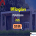 IIM Bangalore Begins Admissions for 2026 PG Program in Business Analytics; Apply Now @iimb.ac.in